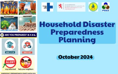 FDAI Conducts Household Disaster Preparedness Planning Across Eight Project Barangays